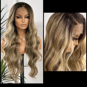 Human Hair Blended Lace Front Wig